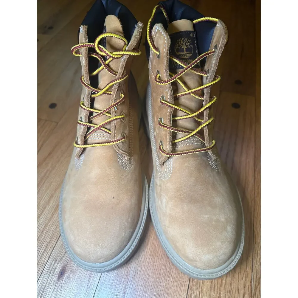 NEW Timberland Classic 6 Inch Boots Youth Sz 4 Wheat Beige Waterproof Jr Kids